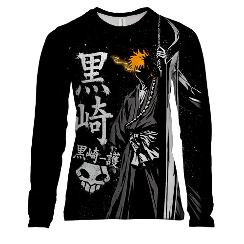 Жіночий 3D лонгслів Ічиго з мечем - Bleach