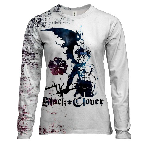 Жіночий 3D лонгслів Демонічний Аста - Чорна Конюшина