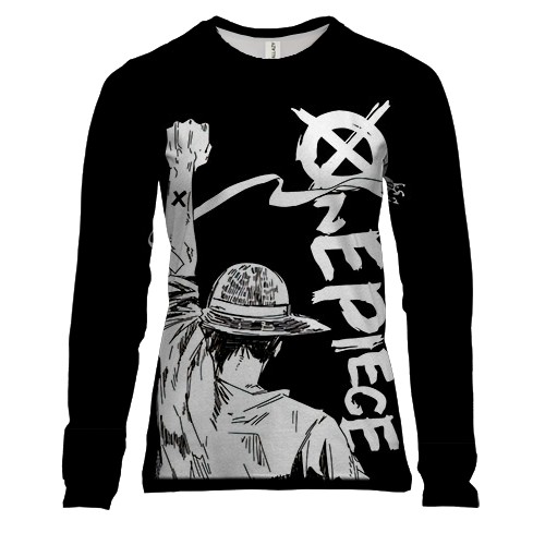 Женский 3D лонгслив Луффи, манга - OnePiece