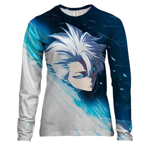 Женский 3D лонгслив Тоширо - Bleach
