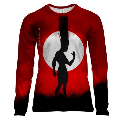 Женский 3D лонгслив Гон Фрикс - Hunter x Hunter