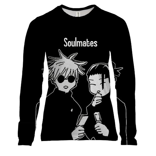 Жіночий 3D лонгслів Сатору Годжо та Гето Сугуру - Магічна битва