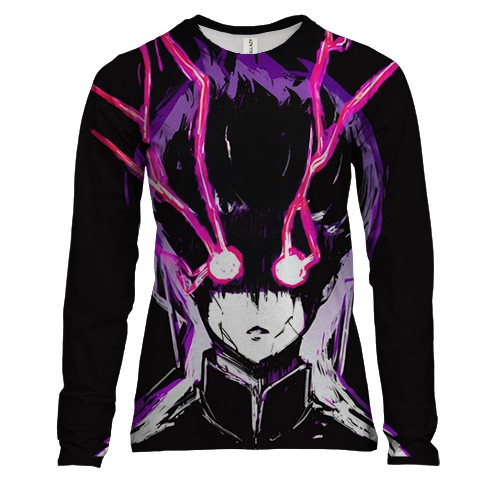 Жіночий 3D лонгслів Шігео Кагеяма, 100% - Моб-Вар