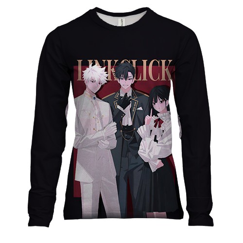 Женский 3D лонгслив аниме Агенты времени (LinkClick)