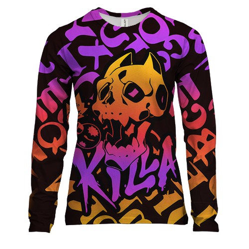 Жіночий 3D лонгслів KILLA, Killer Queen - JoJo’s Bizarre Adventure