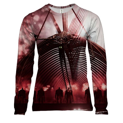 Жіночий 3D лонгслів Ерен Єгер, Титан Прародитель - Атака титанів