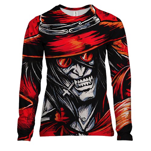 Женский 3D лонгслив Алукард - Хеллсинг