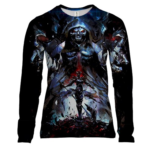 Жіночий 3D лонгслів аніме Overlord