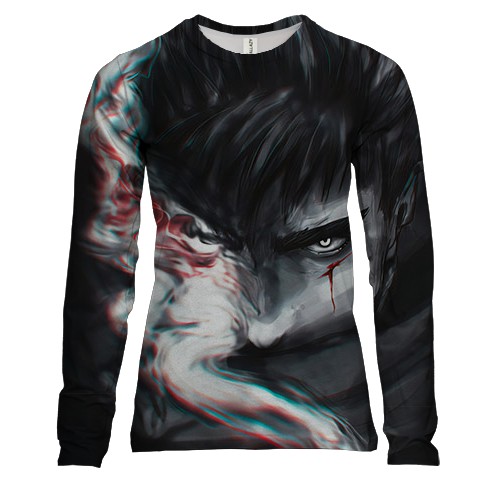 Женский 3D лонгслив Гатс - Berserk