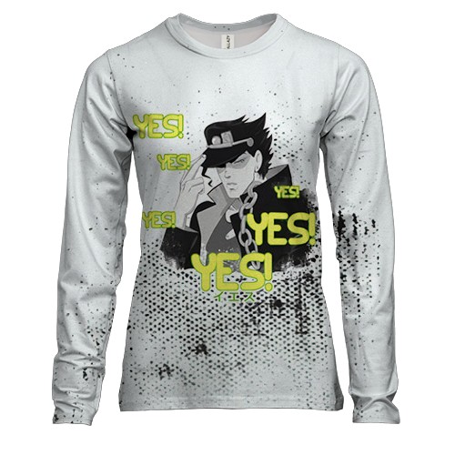 Женский 3D лонгслив Джотаро Yes, Yes - Невероятные приключения ДжоДжо