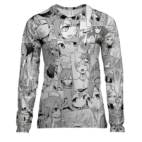 Женский 3D лонгслив Реинкарнация безработного, Манга