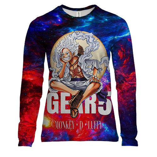 Женский 3D лонгслив Monkey D Luffy - One Piece, Gear 5