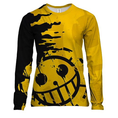 Жіночий 3D лонгслів Пірати Серця - One Piece