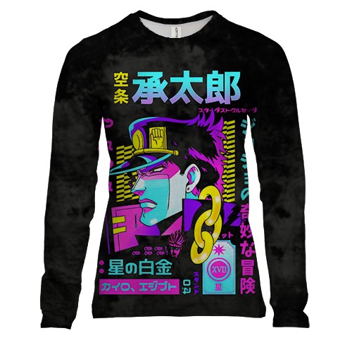 Женский 3D лонгслив Jotaro Kujo JoJo