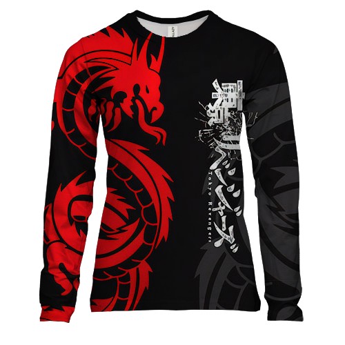 Женский 3D лонгслив Токийские мстители