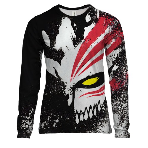 Жіночий 3D лонгслів Маска Ічіго Куросакі - Bleach
