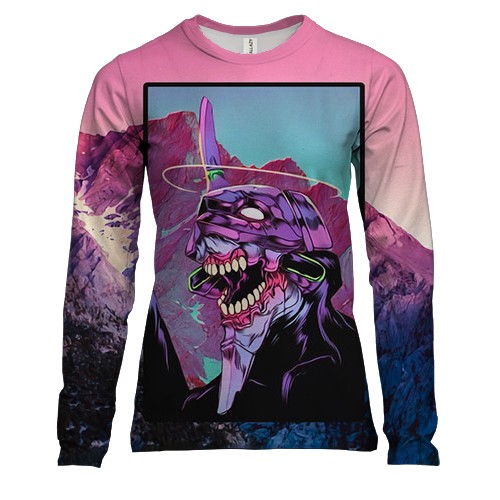 Женский 3D лонгслив Evangelion