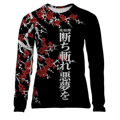 Жіночий 3D лонгслів Корпус бійні демонів