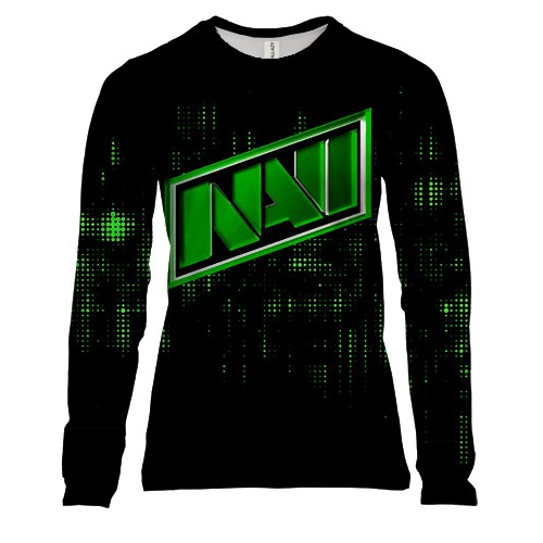 Жіночий 3D лонгслів "NAVI" green