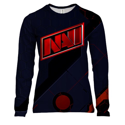 Женский 3D лонгслив "NAVI" Techno Red