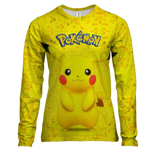 Жіночий 3D лонгслів "Pokemon Go"