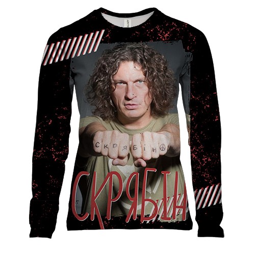 Жіночий 3D лонгслів "Скрябiн" (4)