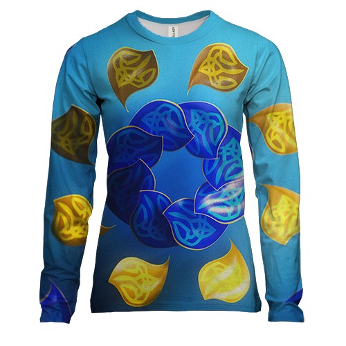 Женский 3D лонгслив "Ukraine defender"