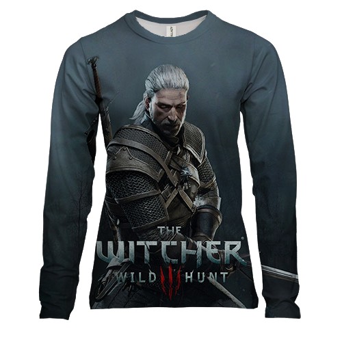 Женский 3D лонгслив "Witcher: Wild Hunt" (2)