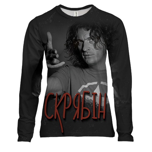 Женский 3D лонгслив "Скрябин"