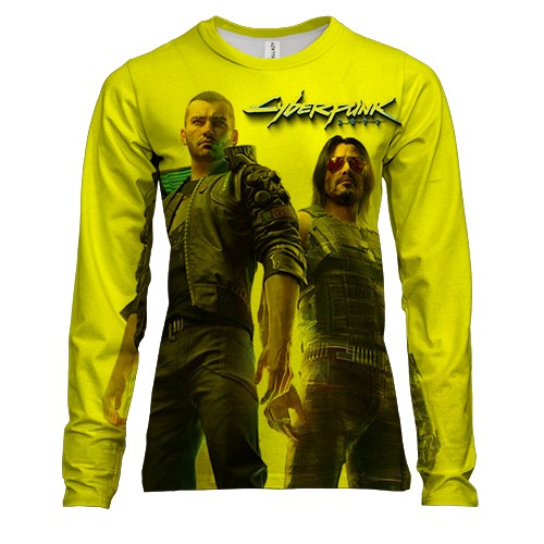 Женский 3D лонгслив "Cyberpunk 2077" (2)