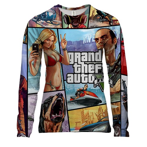 Жіночий 3D лонгслів "GTA V"