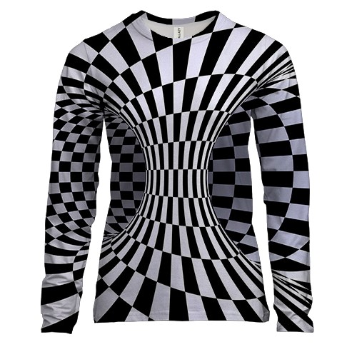 Жіночий 3D лонгслів "Абстракція" (4)