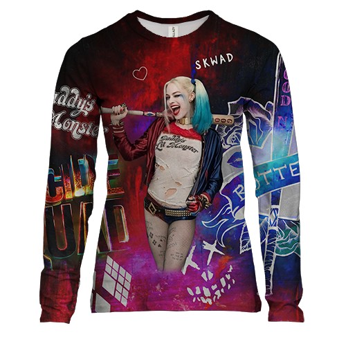 Женский 3D лонгслив "Отряд самоубийц: Харли Квин"