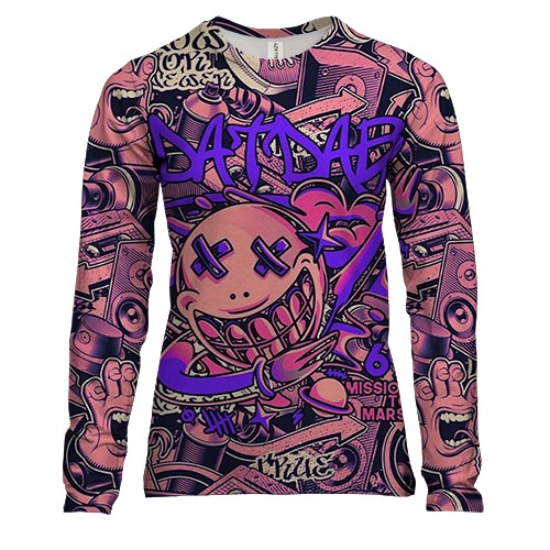 Женский 3D лонгслив "BATDAB"