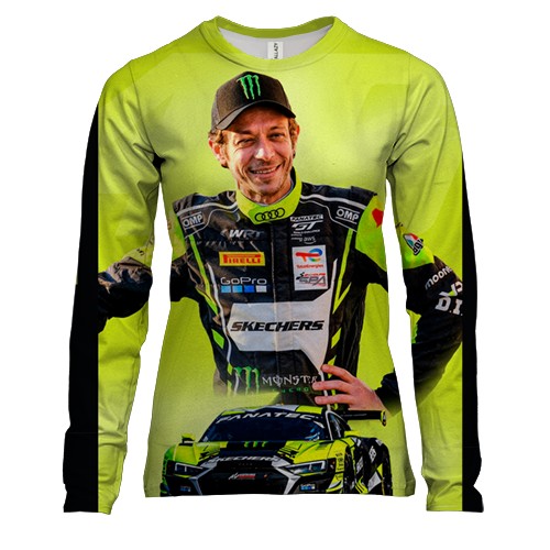 Женский 3D лонгслив "Валентино Росси"