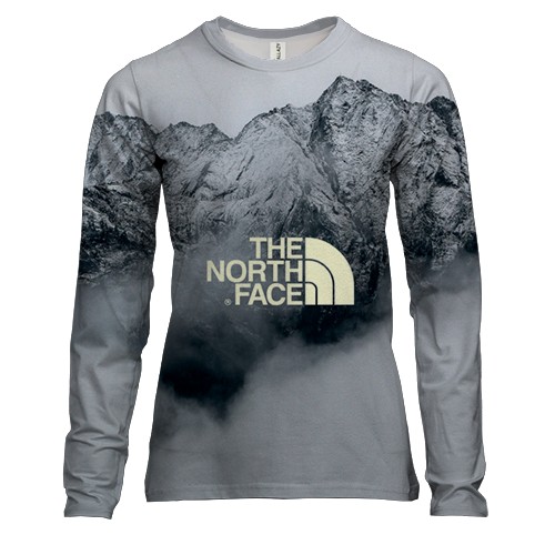 Женский 3D лонгслив "The North Face"