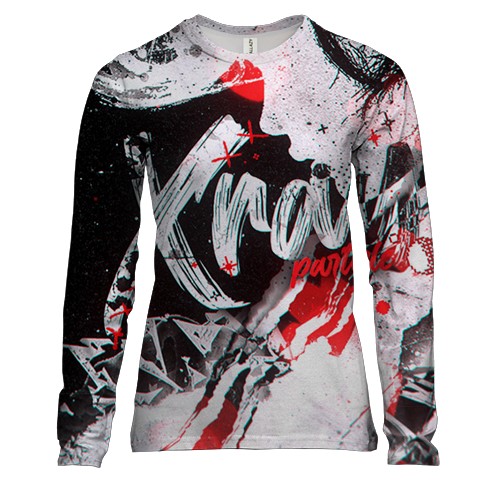 Женский 3D лонгслив "Xran"