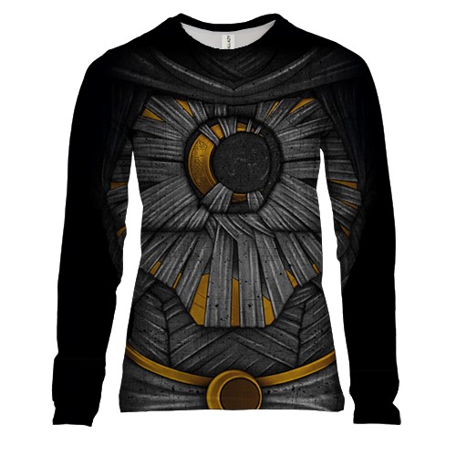 Женский 3D лонгслив "Костюм Лунного рыцаря"