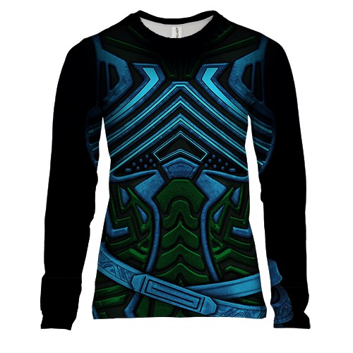 Жіночий 3D лонгслів "Костюм Чорна Пантера"