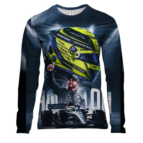 Жіночий 3D лонгслів з Льюїс Хемілтон