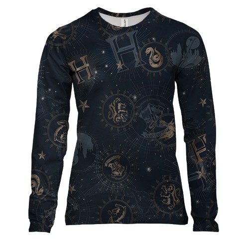 Жіночий 3D лонгслів Гаррі Поттер (2)