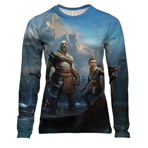 Жіночий 3D лонгслів God of War