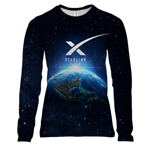 Жіночий 3D лонгслів Starlink