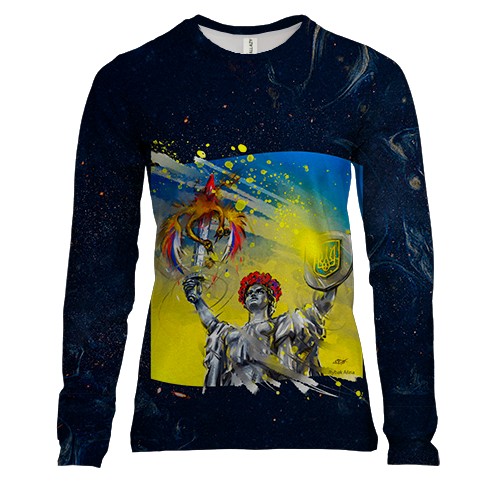 Жіночий 3D лонгслів Батьківщина мати