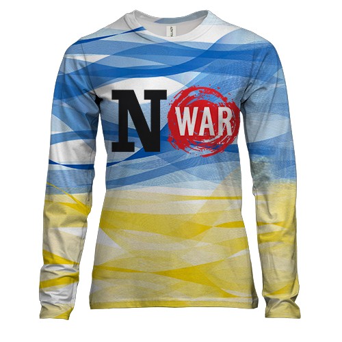 Женский 3D лонгслив No War In Ukraine