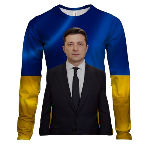 Жіночий 3D лонгслів із Зеленським