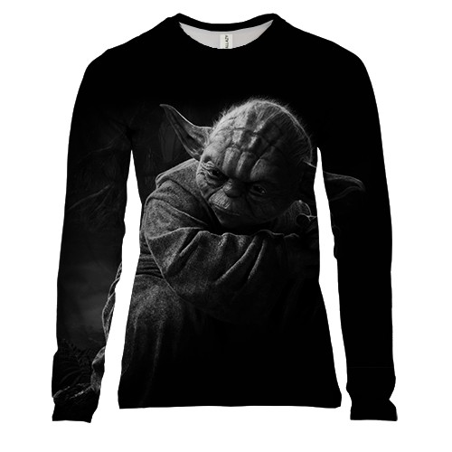 Жіночий 3D лонгслів Йода