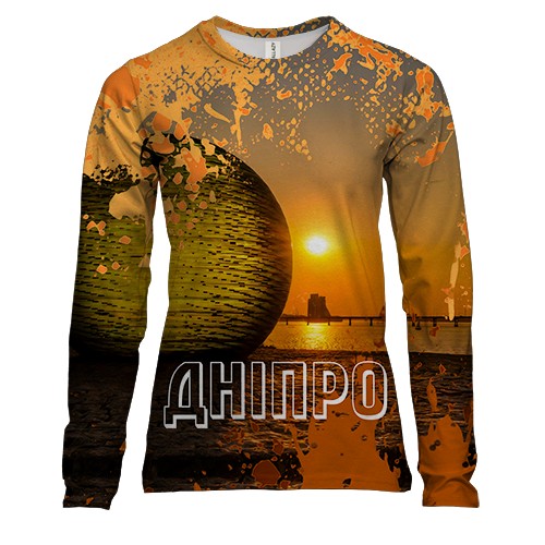 Женский 3D лонгслив Дніпро