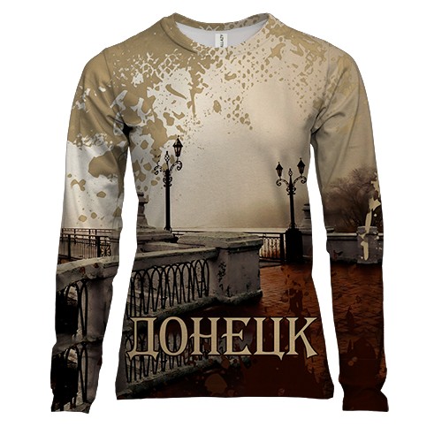 Женский 3D лонгслив Донецк.