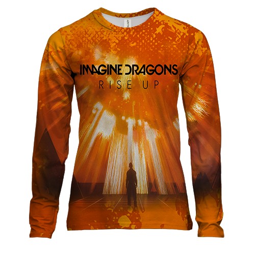 Жіночий 3D лонгслів Imagine Dragons rise up